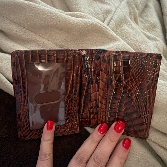 2 piece Brahmin crossbody/clutch and small card wallet Pecan Melbourne - Picture 6 of 10
